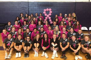 Volleyball Teams Show Support